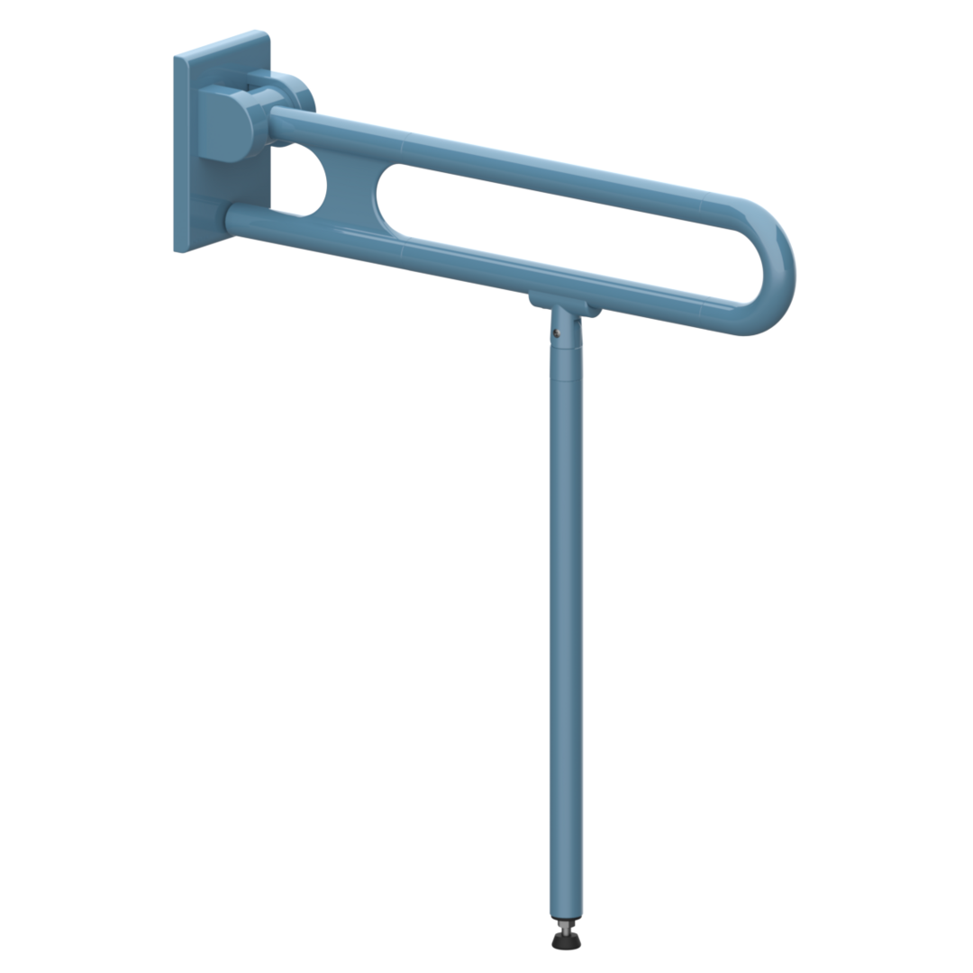 Normbau Stützklappgriff Nylon Care 800mm, 725 mm, pastellblau