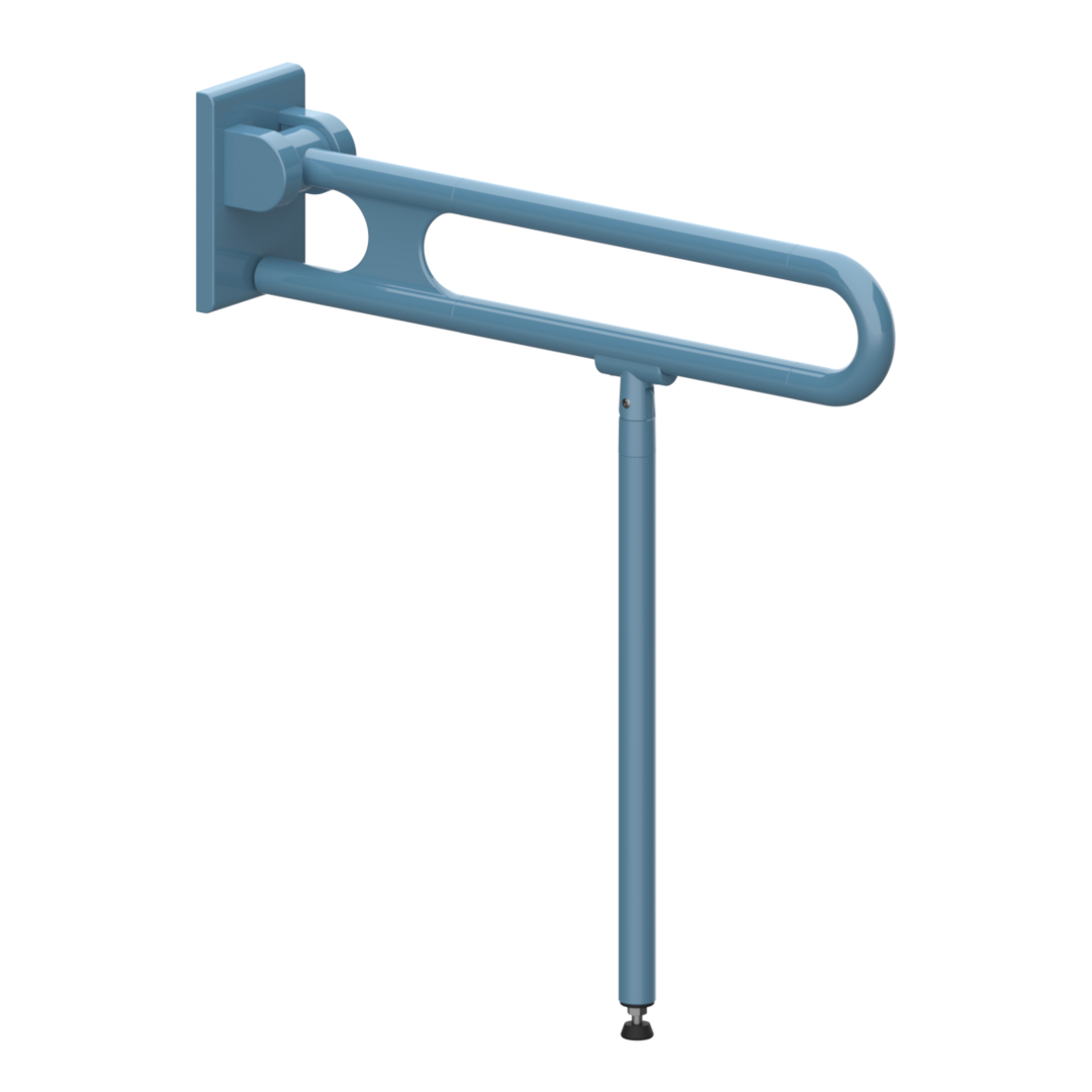 Normbau Stützklappgriff Nylon Care 750mm, 725 mm, pastellblau