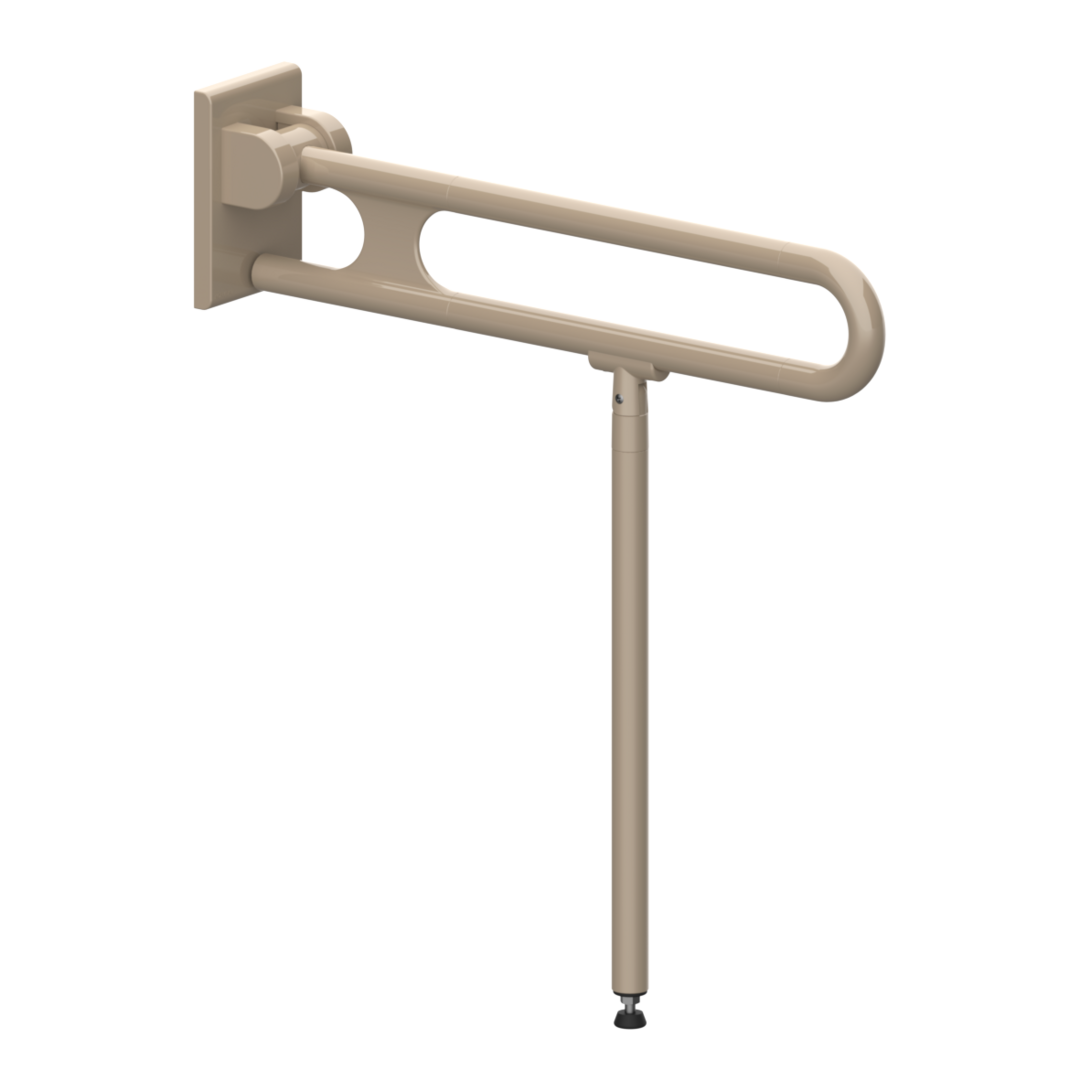 Normbau Stützklappgriff Nylon Care 750mm, 725 mm, taupe