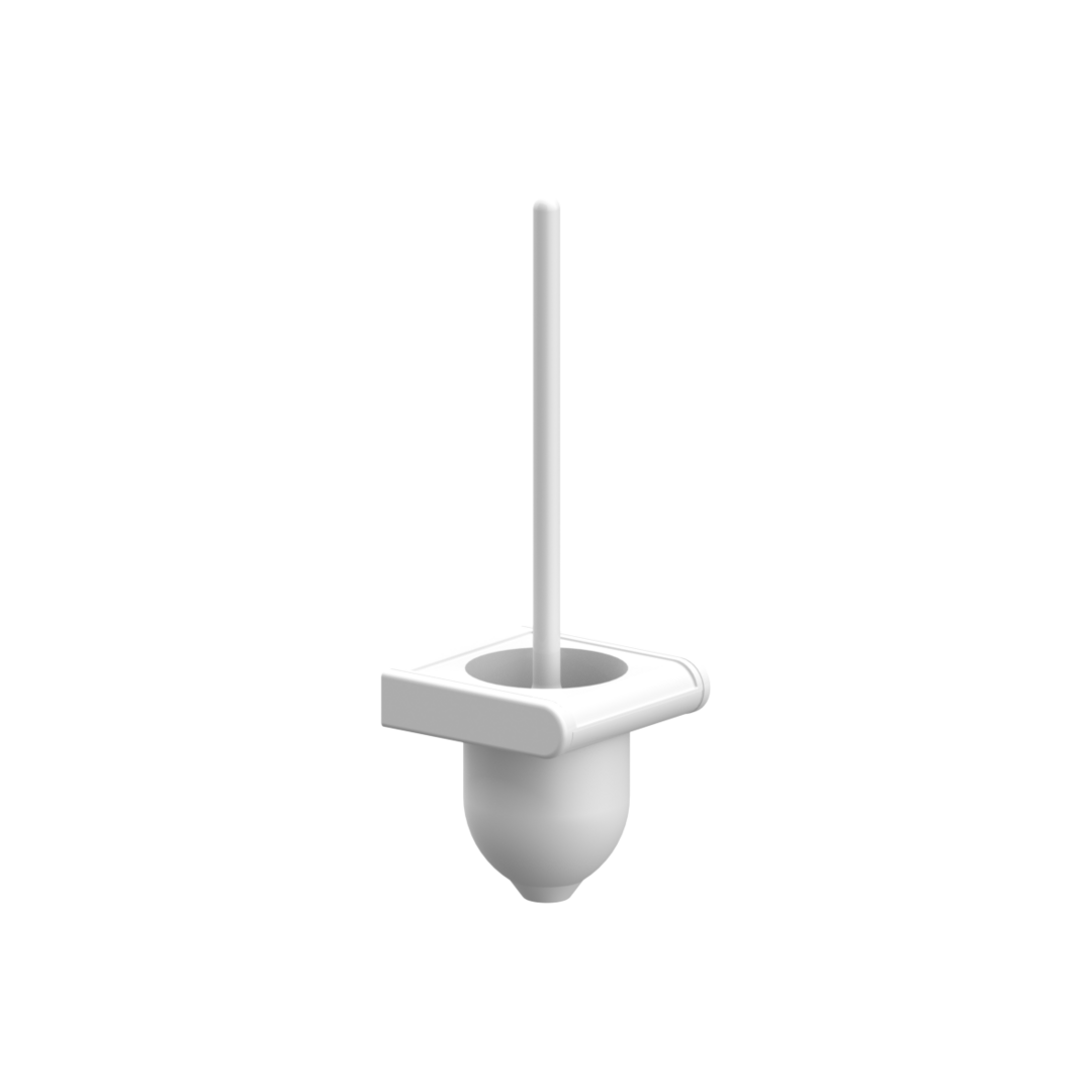 Normbau WC-Bürstengarnitur Nylon Care 380 x 120 x 126 mm, weiß