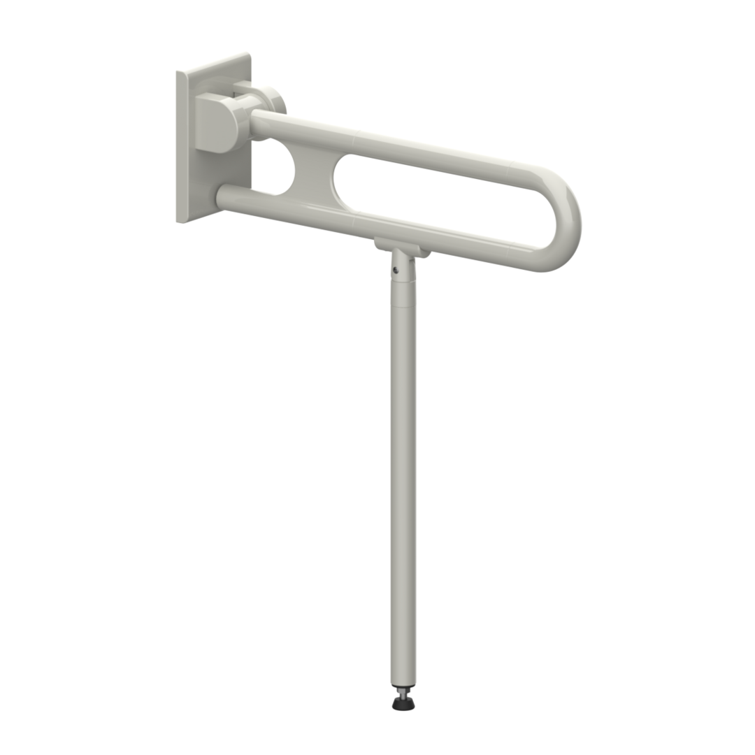 Normbau Stützklappgriff Nylon Care 750mm, 600 mm, Antibac, manhattan