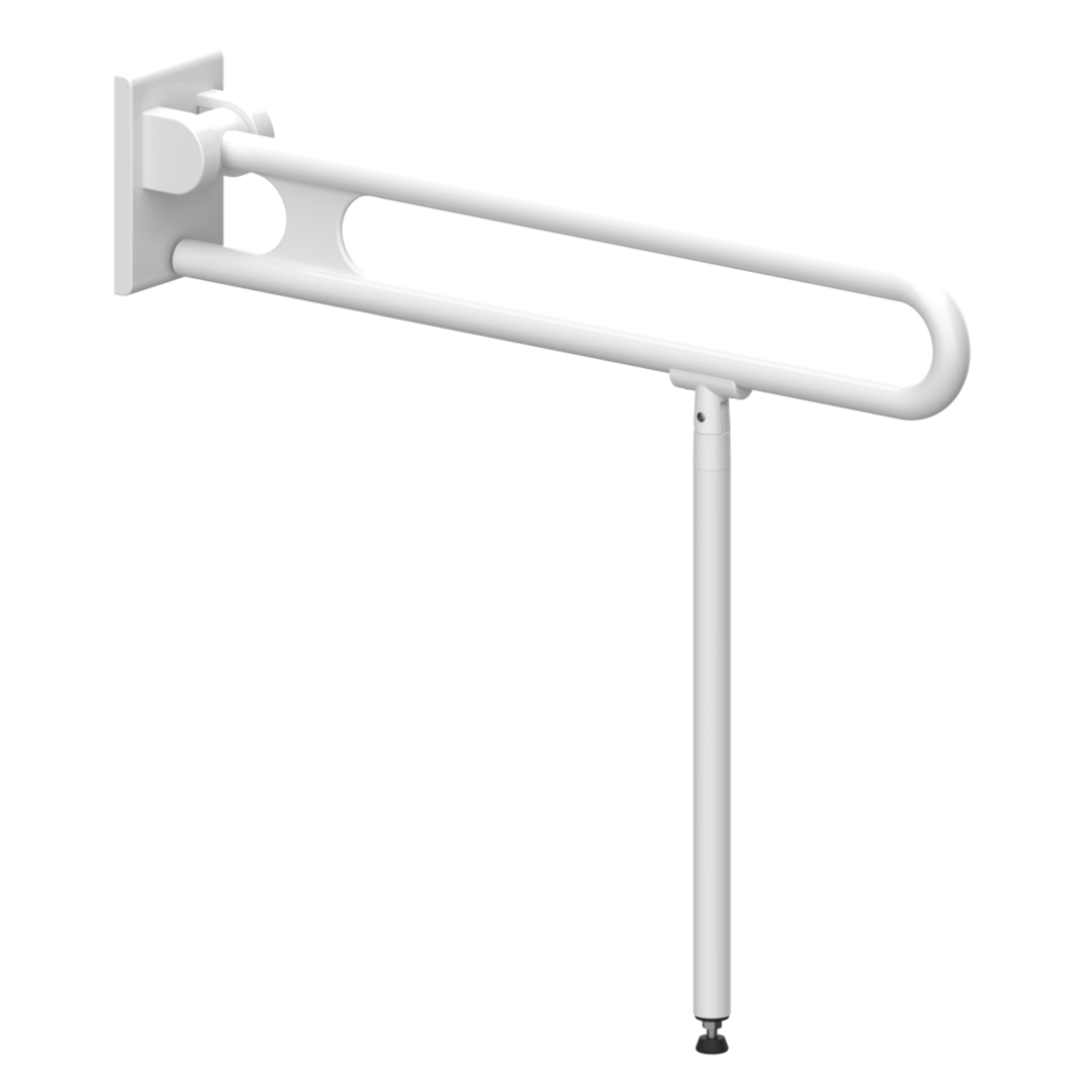 Normbau Stützklappgriff Nylon Care 750mm, 900 mm, Antibac, weiß