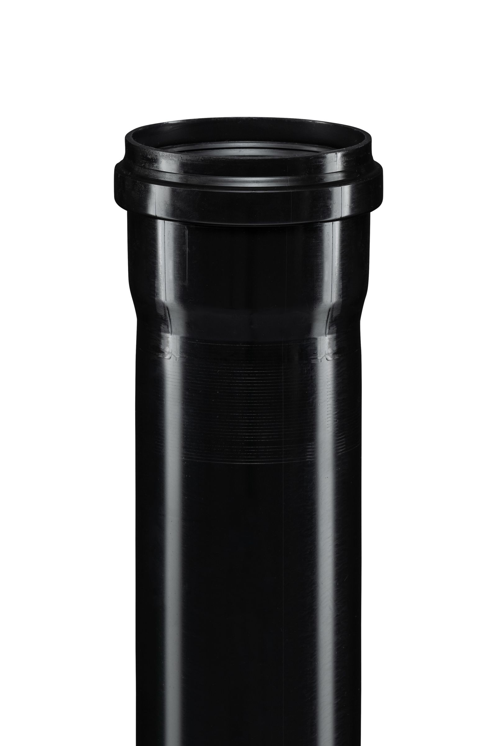 Ostendorf Kabelschutzrohr PP DN/OD 160, 6000mm, schwarz, mit Steckmuffe
