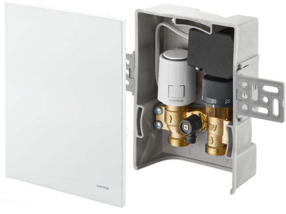 Oventrop Temperaturregler Unibox TQ-RTL R-Tronic weiß, für Raum- und Rücklauf
