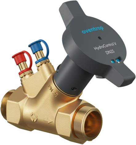 Oventrop Strangregulierventil Hydrocontrol V DN 25, PN 16, beiderseits Außengewinde, Messing