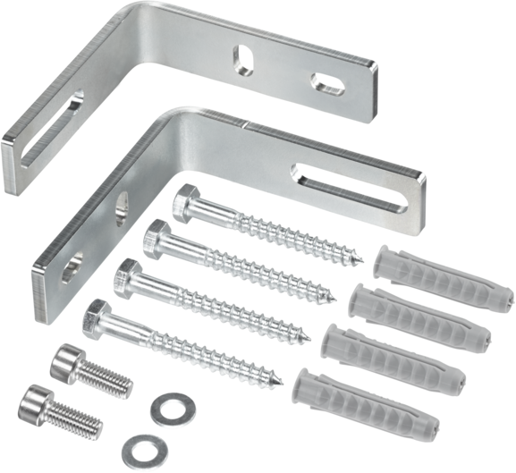 Oventrop Wandhalterung DN 25, mit Befestigungsmaterial, für Modulverteiler, Messing, für Regumat