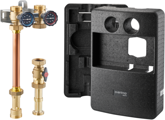 Oventrop Kessel-Anbindesystem Regumat S-180-plus mit Pumpenkugelhahn, DN 32, ohne Pumpe