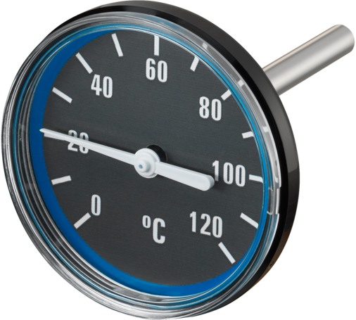 Oventrop Ersatz-Thermometer für Regumat DN 25/32/32 plus, blau