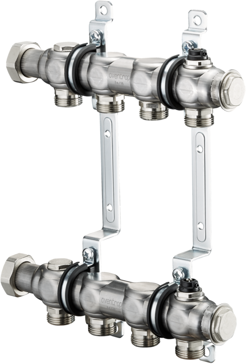 Oventrop Heizkreis-Verteiler Multidis SF 2 Kreise, 140 mm, flachdichtend, Edelstahl