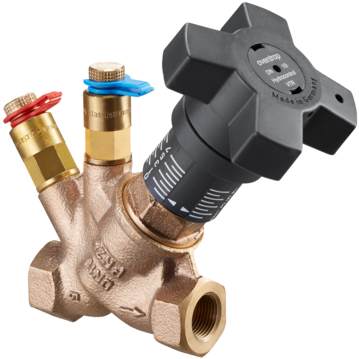 Oventrop Strangregulierventil Hydrocontrol VTR DN 50, PN 25, beiderseits Innengewinde, Rotguss