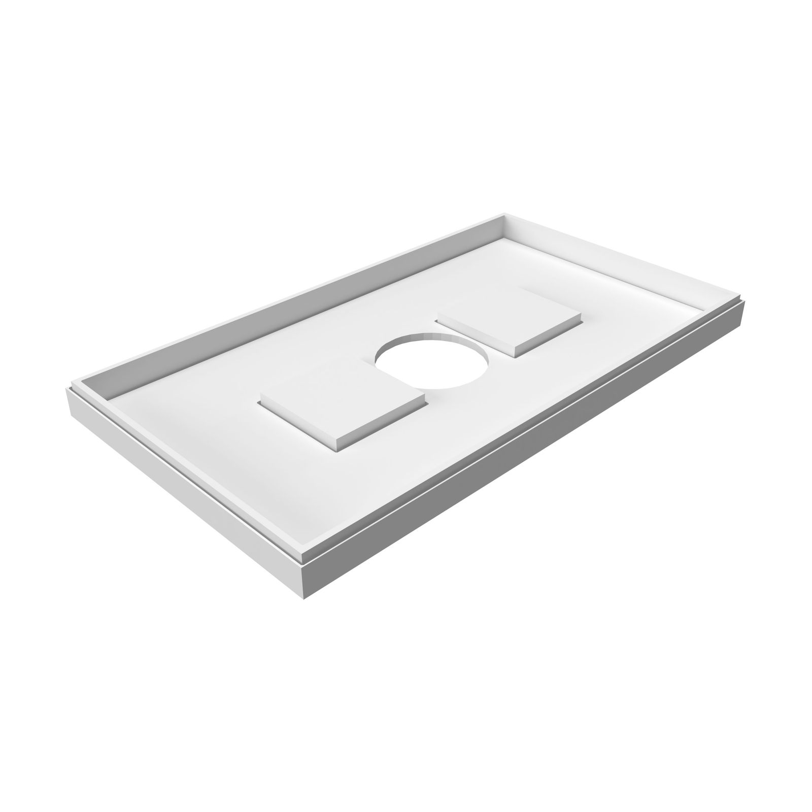 Poresta Duschwannenträger Expert Duschplan für 1000 x 750 x 65 mm, Höhe 170 mm