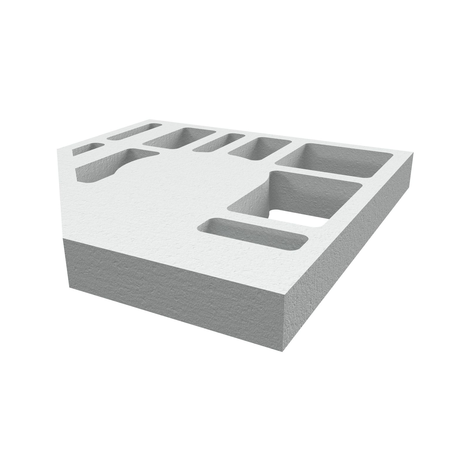 Poresta Duschwannenträger Expert Purano für 1000 x 1000 x 40 mm, Höhe 105 mm