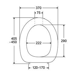 Pressalit WC-Sitz Dania mit Deckel, weiß
