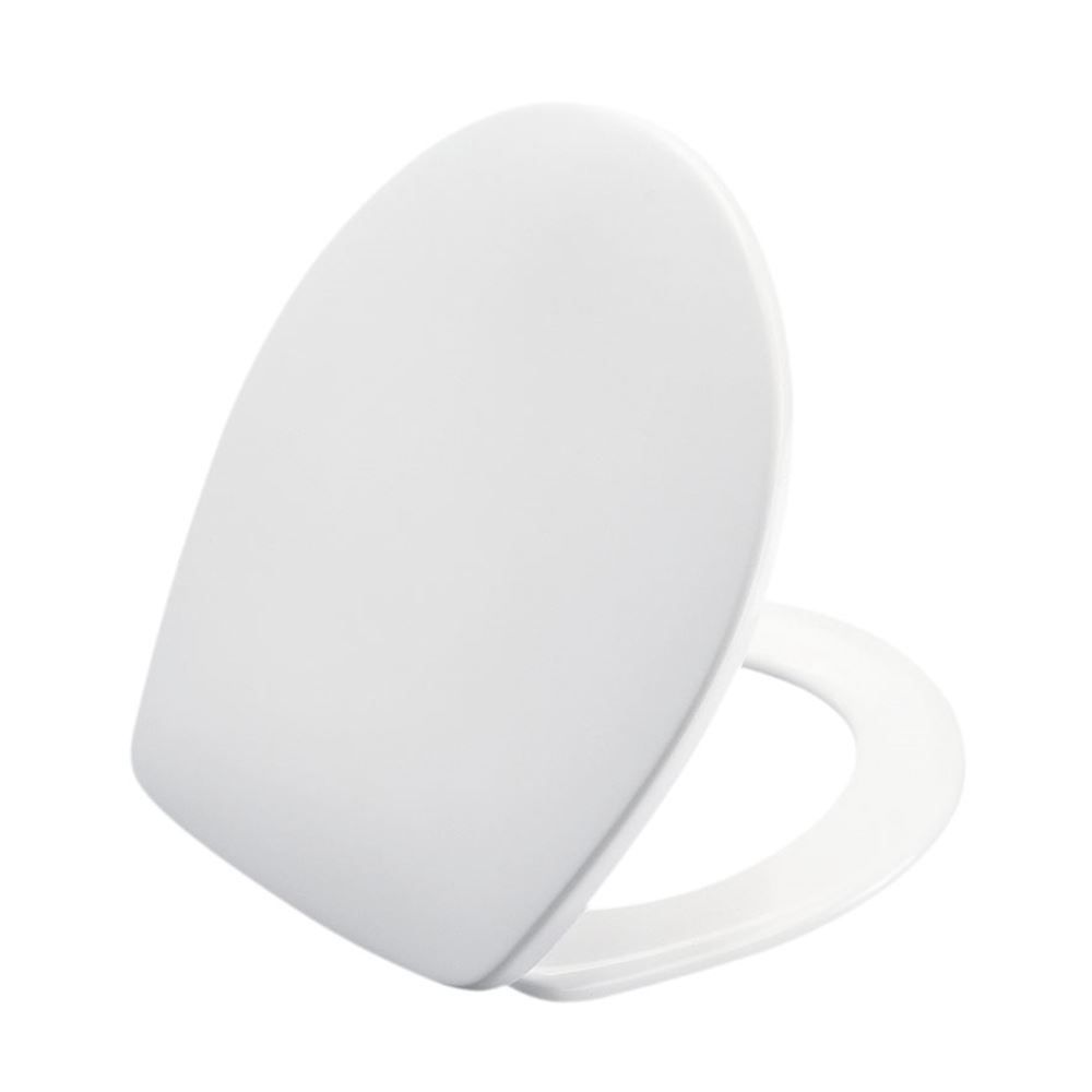Pressalit WC-Sitz 3000 Univertikalscharnier UN3, Edelstahl, weiß, mit Deckel, Standard