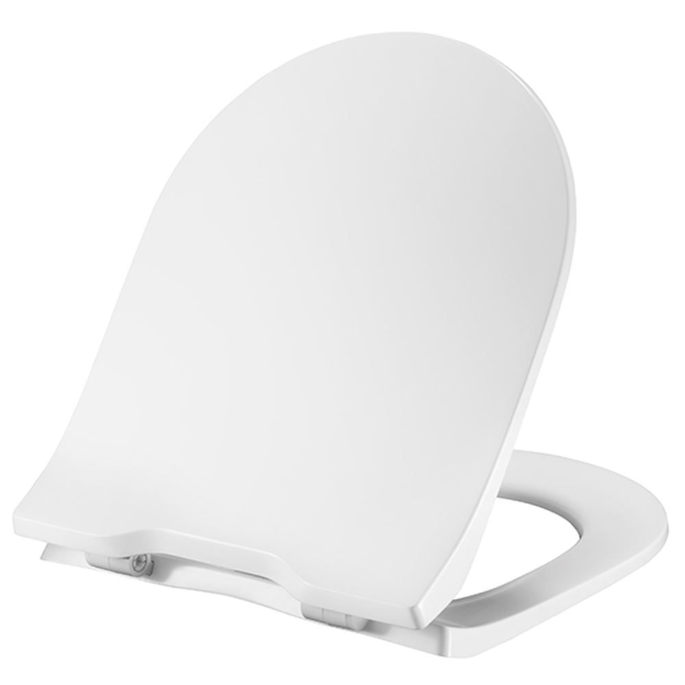 Pressalit WC-Sitz Objecta D Pro Festscharnier DF7, Edelstahl, weiß polygiene, mit Deckel, Standard