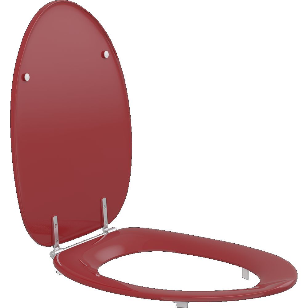 Pressalit WC-Sitz Dania mit Deckel, rot RAL 3003 | 13853273