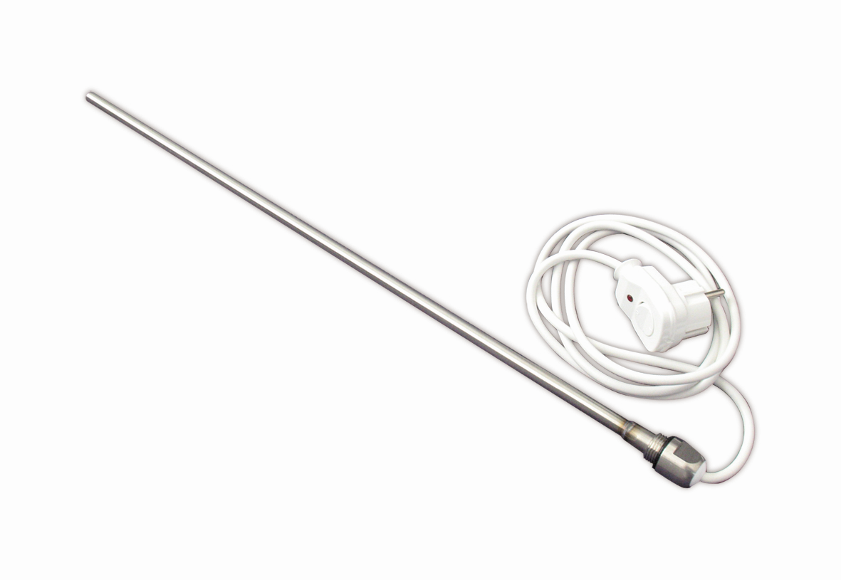 PURMO PTC-Elektro-Heizpatrone 300 W, 230 V, mit Schutzkontaktstecker und Schalter