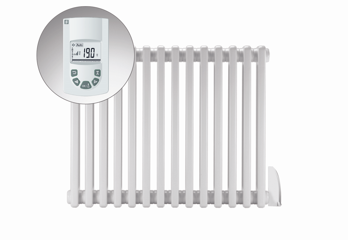 PURMO Röhrenradiator Delta EH 3060 BH 600 mm, BL 600 mm, 12 Glieder, 3 Säulen, horizontal
