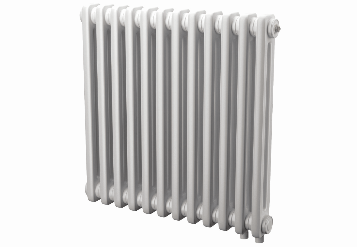 PURMO Röhrenradiator DELTA Laserline Ventil BH 1000 mm, BL 750 mm, 15 Glieder, 2 Säulen