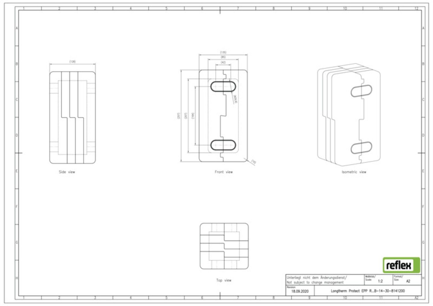 Reflex Wärmedämmung Longtherm Protect R_B-14-30, 25mm, EPP, schwarz