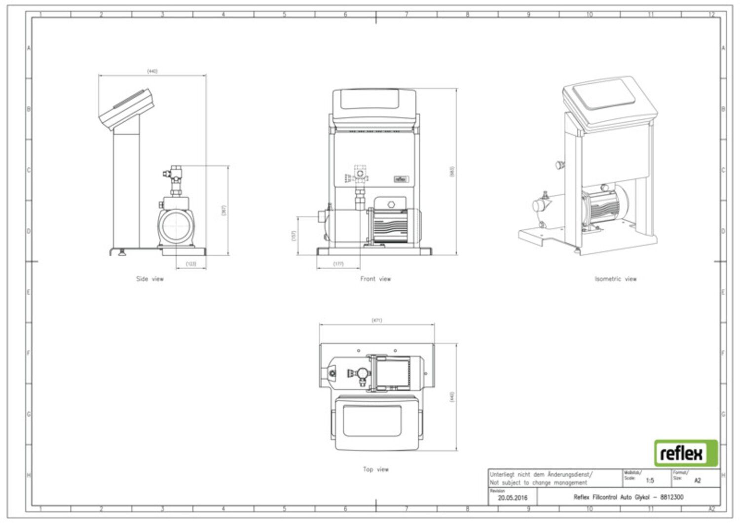 Reflex Nachspeisestation Fillcontrol Auto 5,5, 10 bar, 70 °C