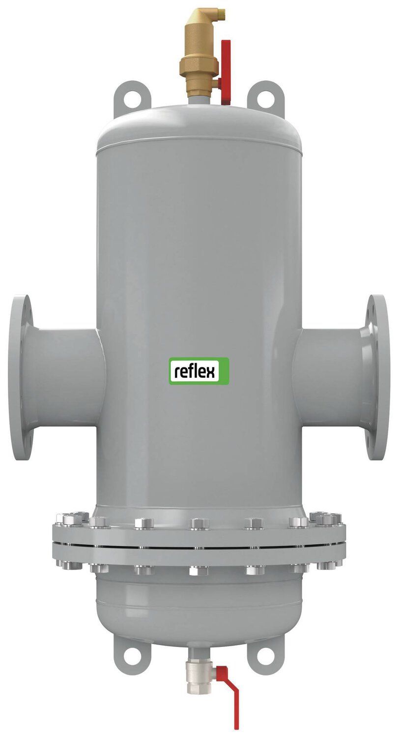 Reflex Mikroblasen-/Schlammabscheider Extwin TW 100 R, 110 GradC, 10 bar, Stahl, Flanschanschluss