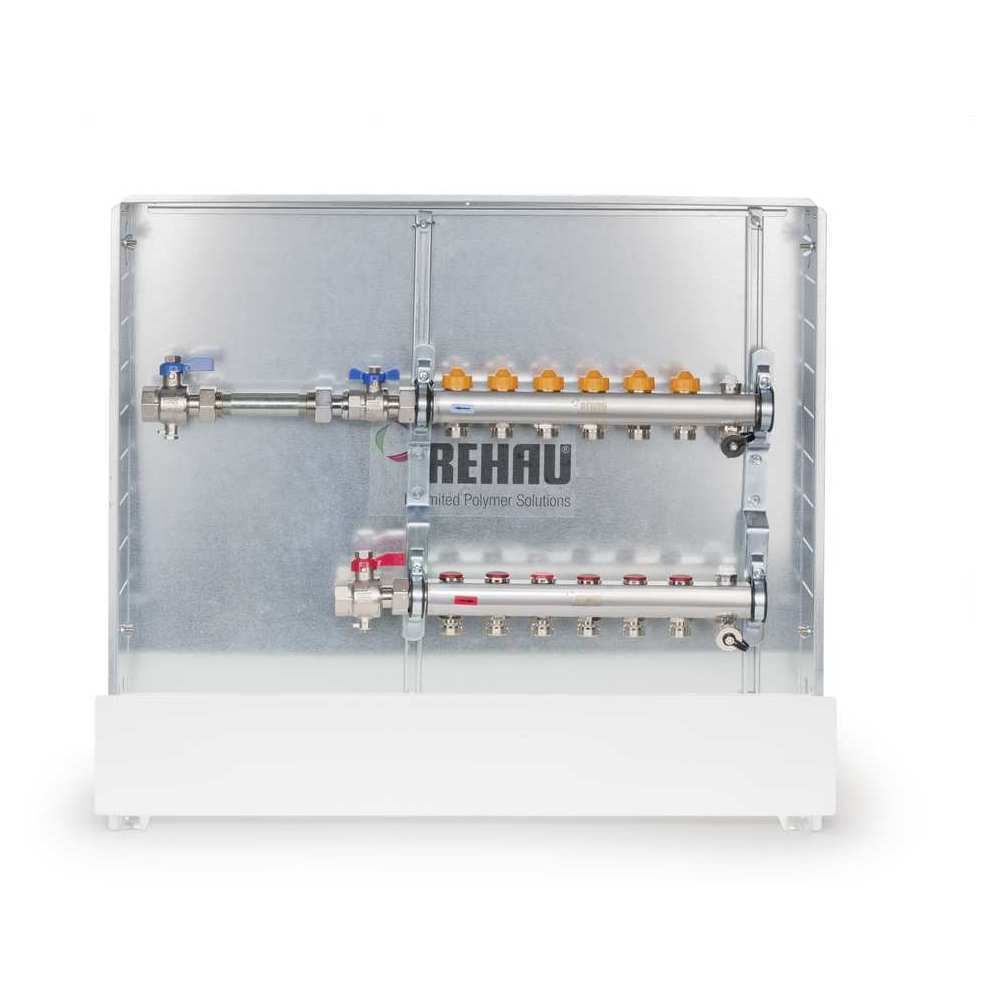 Rehau Wärmemengenzähler-Anbausatz RAUTHERM Easyflow Unit UP 75 5-fach, links, horizontal