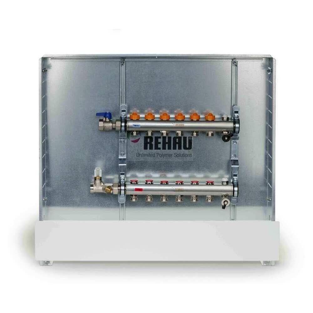 Rehau Strangregulierventil RAUTHERM Easyflow Unit UP110 12-fach, links, Set, HKV