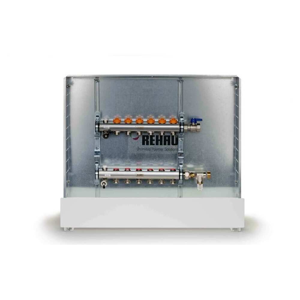 Rehau Strangregulierventil RAUTHERM Easyflow Unit UP 75 12-fach, rechts, Set, HKV
