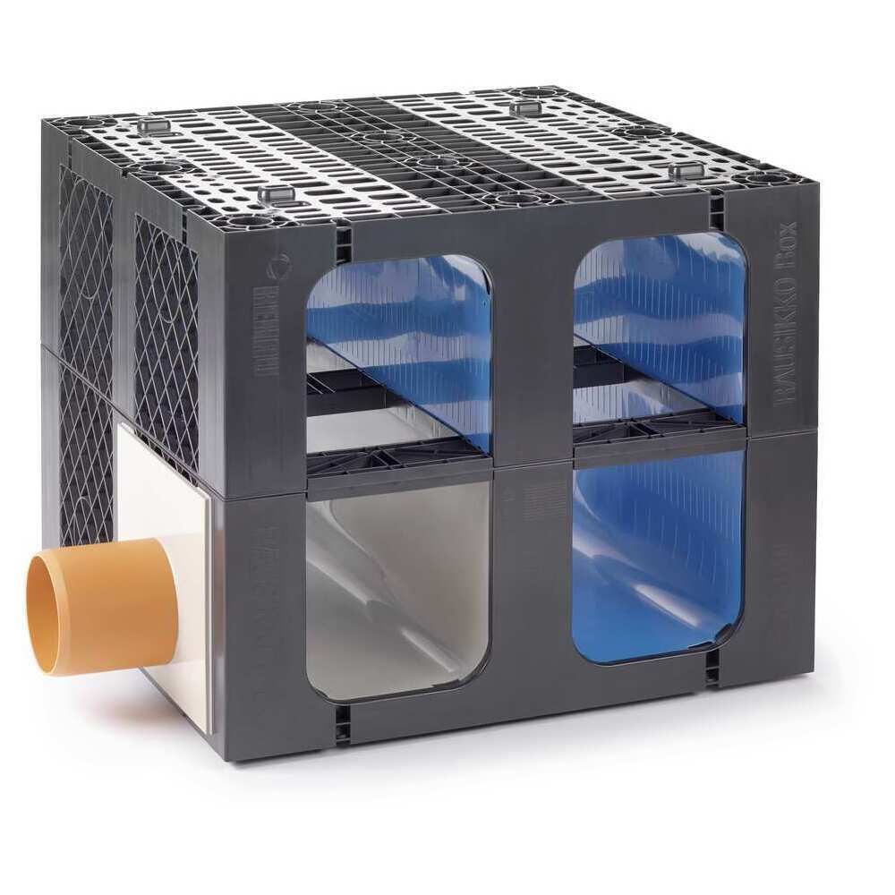 RAUSIKKO Box 8.6 SC mit seitl. Zulauf, Spitzende KG DN200