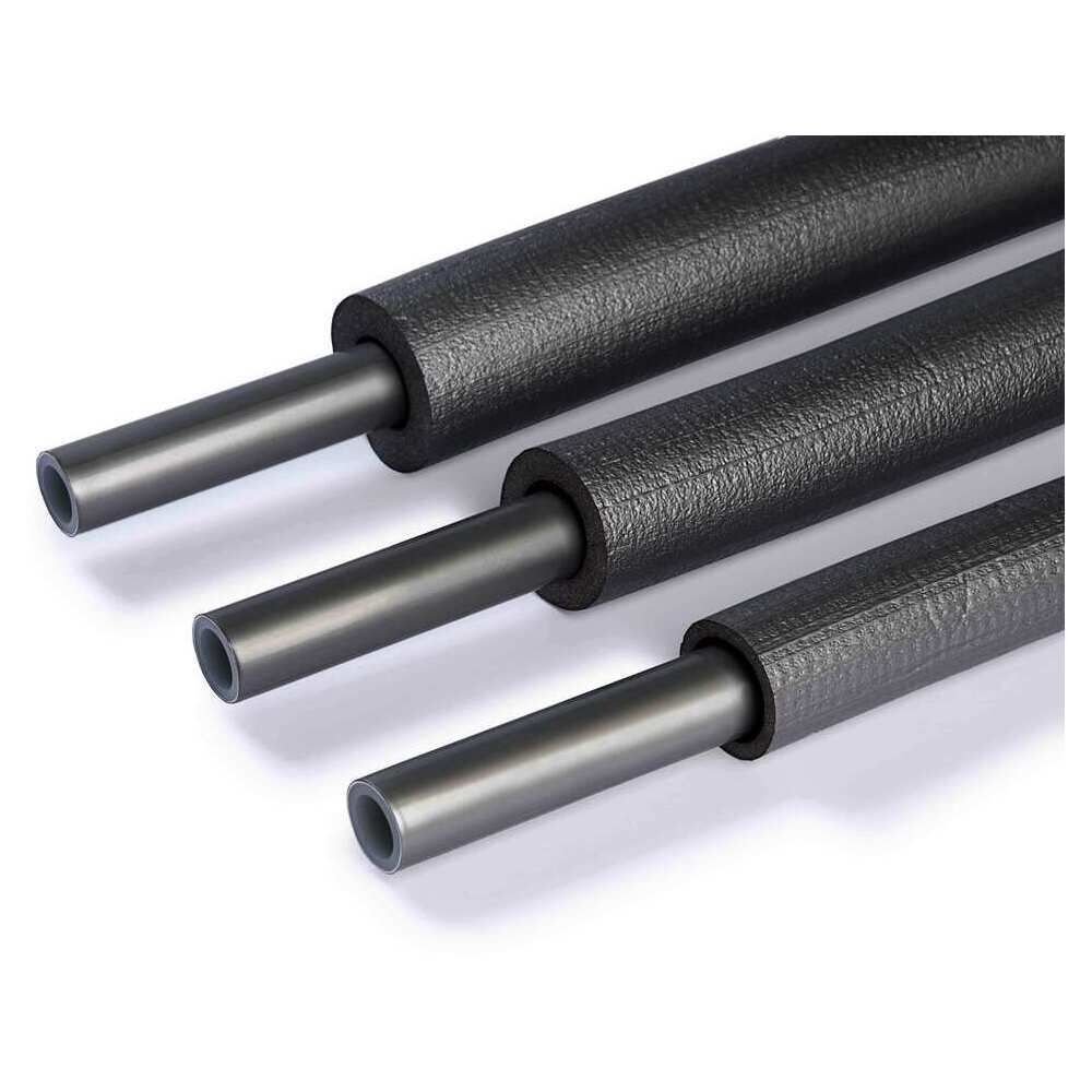 Rehau Universalrohr RAUTITAN flex silber RAL9006, 16 x 2,2 mm, rund, Dämmung 9mm, für Trinkwasser/Heizung