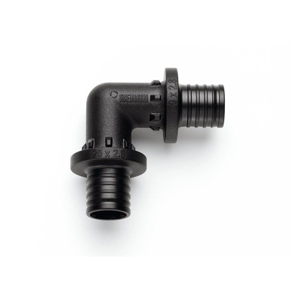 Rehau Winkelform RAUTITAN PX 20 x 20 mm, 90Grad, für Trinkwasser/Heizung