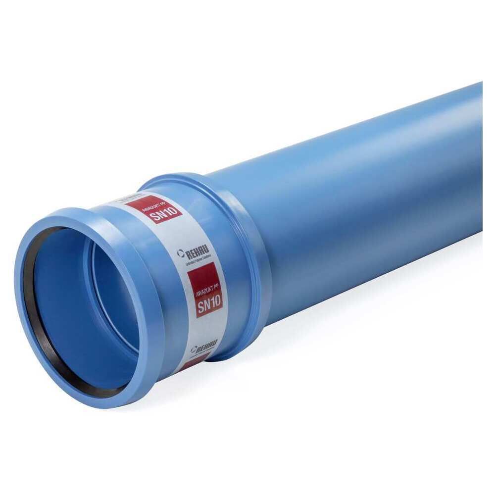 AWADUKT PP SN10 BLUE Rohr mit Steckmuffe DN 400, 3 m