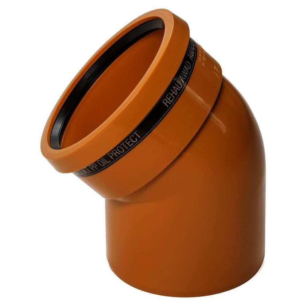 AWADUKT PP OIL PROTECT Bogen DN 400, 30 Grad