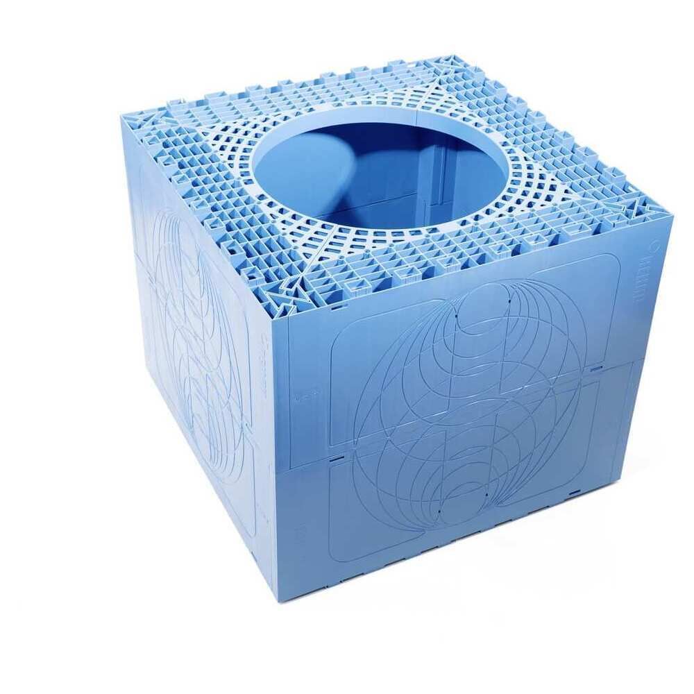 RAUSIKKO Schacht C3 Typ X 8.6 Schachtgrundkörper aus PP, blau