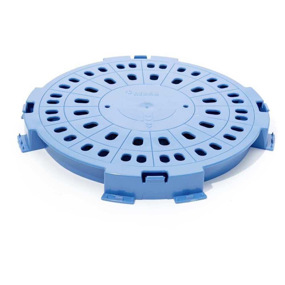 RAUSIKKO Schacht C3 Typ X Schachtboden aus PE, blau