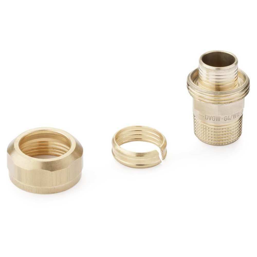 Rehau Klemmverschraubung 50 x 4,6 mm, R 1 1/2, aus Messing