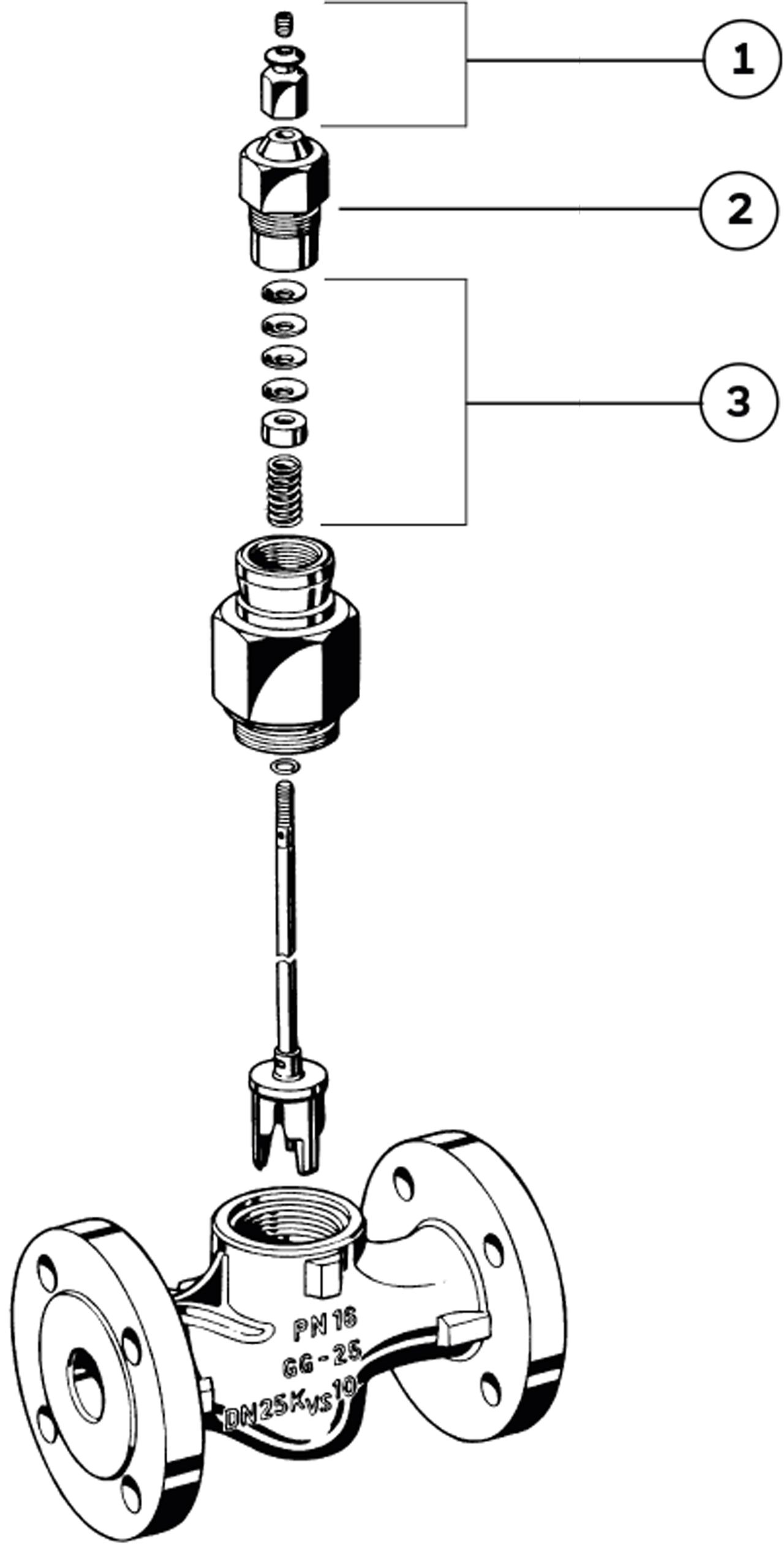 Resideo Zweiwege-Regelventil DF-B-CI DN 15, Kvs-Wert 1,6, Ventilhub 20mm