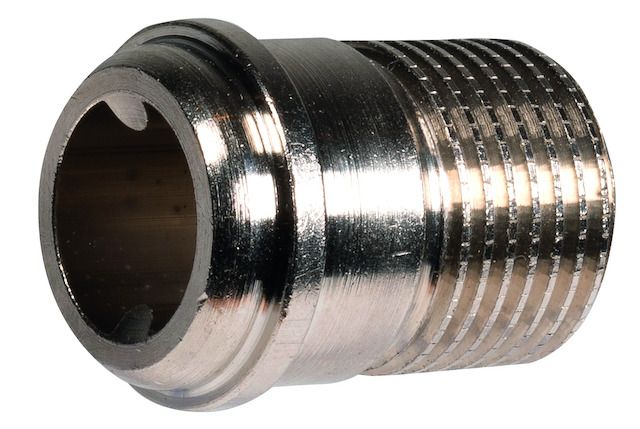 Resideo Gewindetülle Messing vernickelt, für Ventile, DN 10