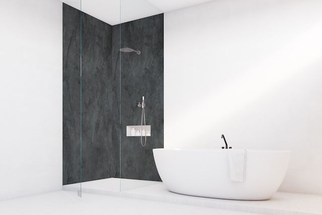 Roth Designplatte Vipanel Beton 1500 x 2550 mm, Schwarz, Plattenstärke 3