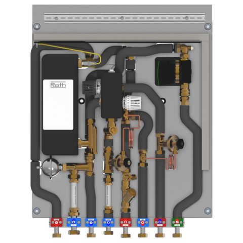 Roth Wohnungsstation Basismodul FlatConnect BM 15 F R C, 625x825x110mm