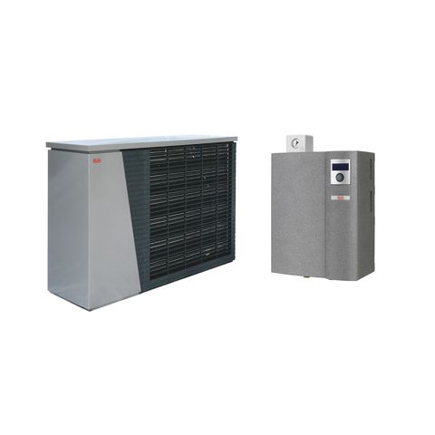 Roth Luft/Wasser-Wärmepumpe ThermoAura 7 kW, mit Wandhydraulikmodul und Regelung, zur Außenaufstellung