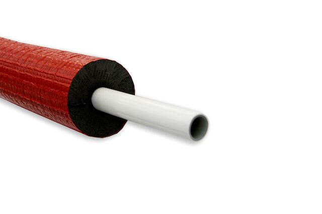 Roth Systemrohr Alu-Laserplus 25 mm, 25 m, mit 26mm symmetrischer PE-Rohrdämmung