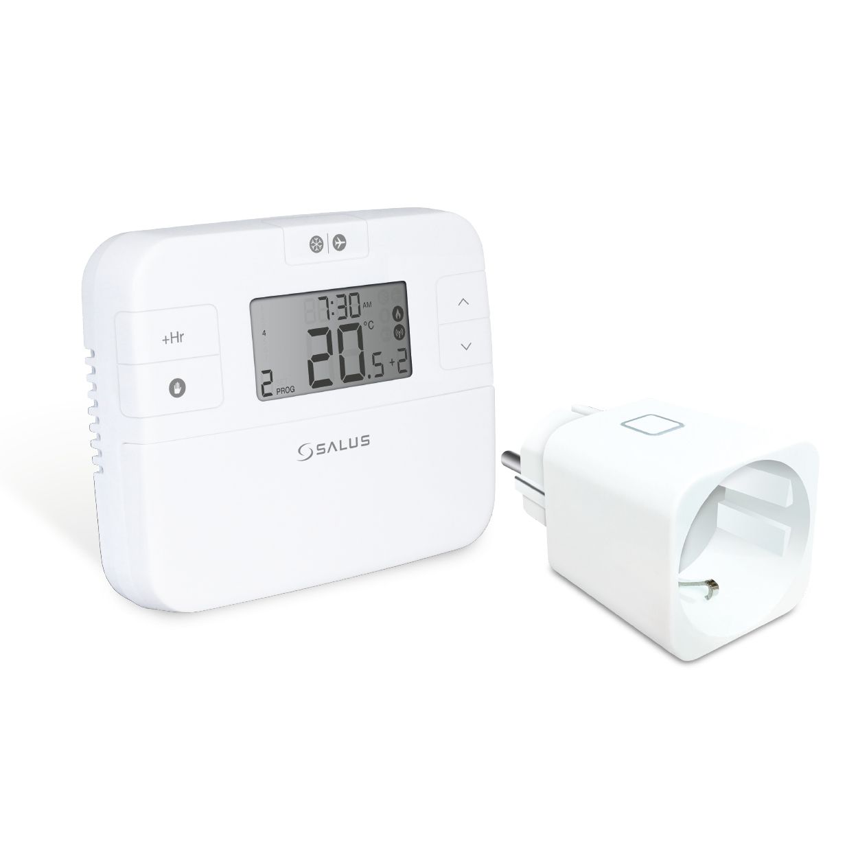 SALUS Raumthermostat RT510SPE batteriebetrieben, digital, mit Funk-Schutzkontaktstecker