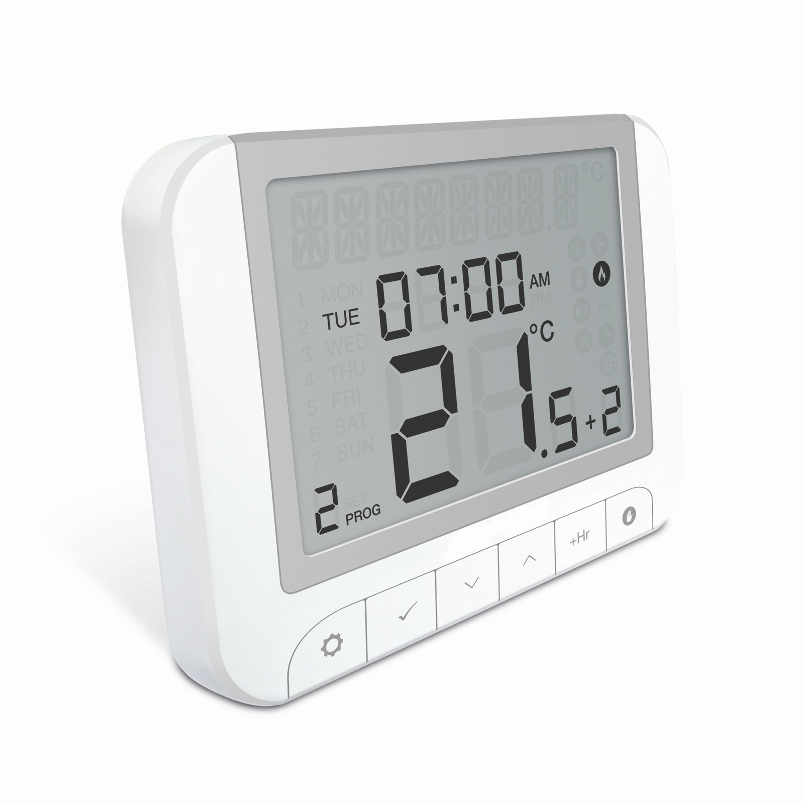 SALUS Funk-Raumthermostat WBRT520TX+ digital, Batteriebetrieb, programmierbar, für elektrische Heizung