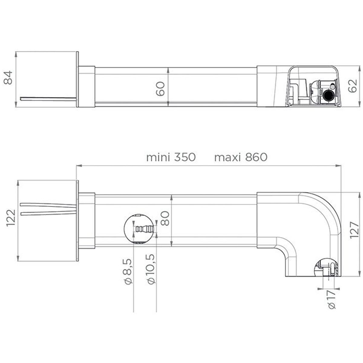 SFA Kondensatpumpe Sanicondens Clim Pack S Höhe 6 m, zur Montage neben dem Klimagerät