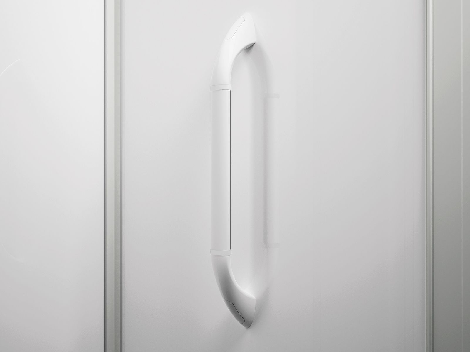Haltegriff gerade, ergonomisch, 450mm vertikal, weiß