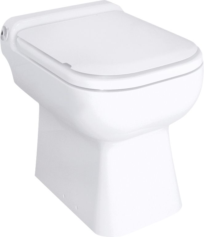 SFA Keramic-Stand-WC SaniCompact Luxe weiß, mit Kleinhebeanlage