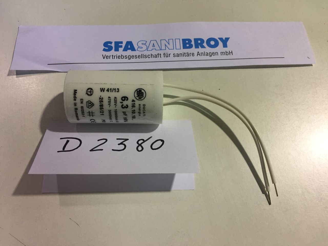 SFA Kondensator 6.3MF für Sanidouche