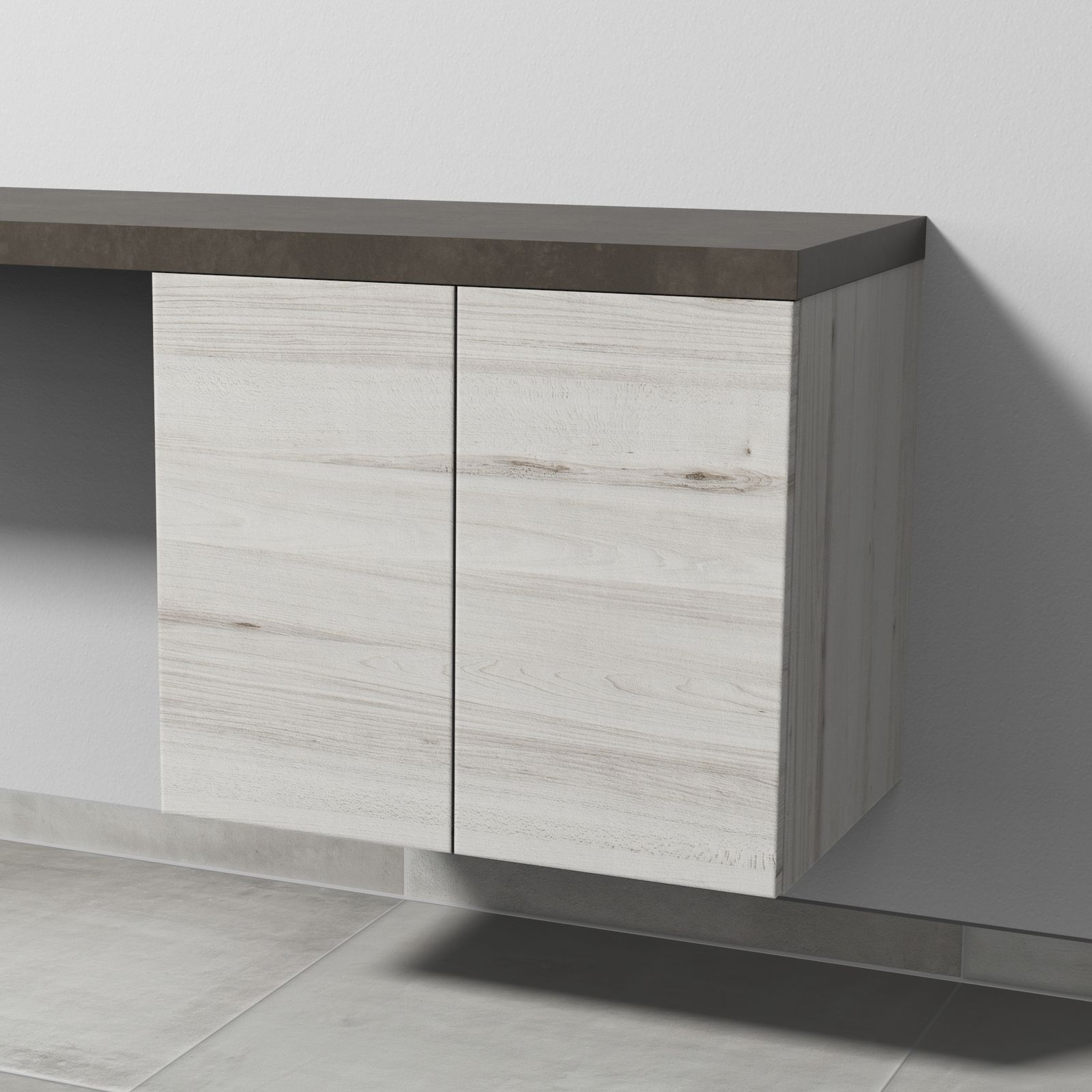 SA Anbau-/Solitärschrank mit Tür 2morrow (P2334) 510x600x420 Linde-Hell